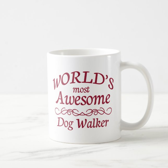 World's Most Awesome Dog Walker Coffee Mug (Right)