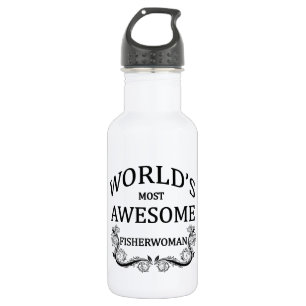 World's Most Awesome Fisherwoman 532 Ml Water Bottle