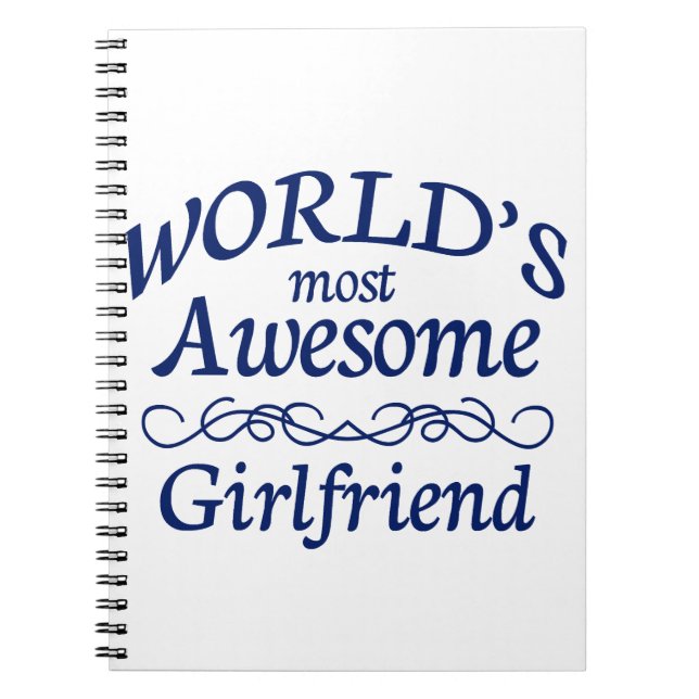 World's Most Awesome Girlfriend Notebook (Front)