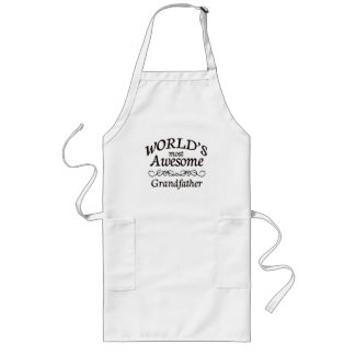 World's Most Awesome Grandfather Long Apron