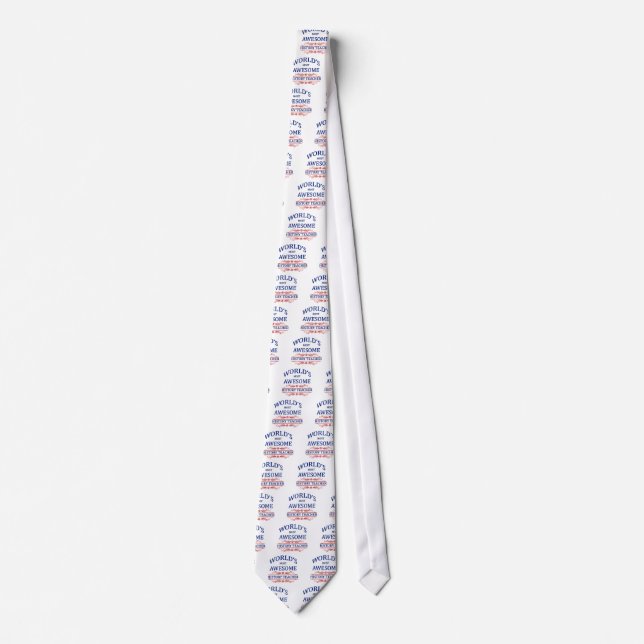 World's Most Awesome History Teacher Tie (Front)