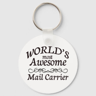 World's Most Awesome Mail Carrier Key Ring