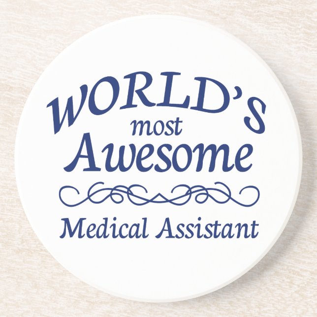 World's Most Awesome Medical Assistant Coaster (Front)