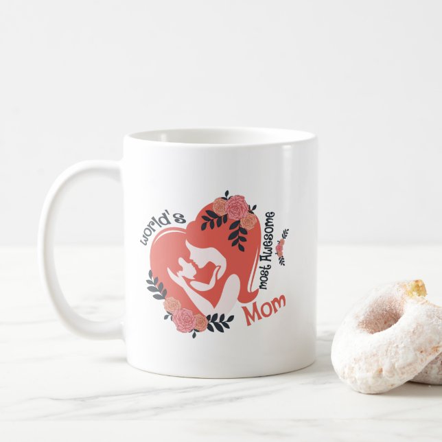 world's most awesome Mum  Coffee Mug (With Donut)
