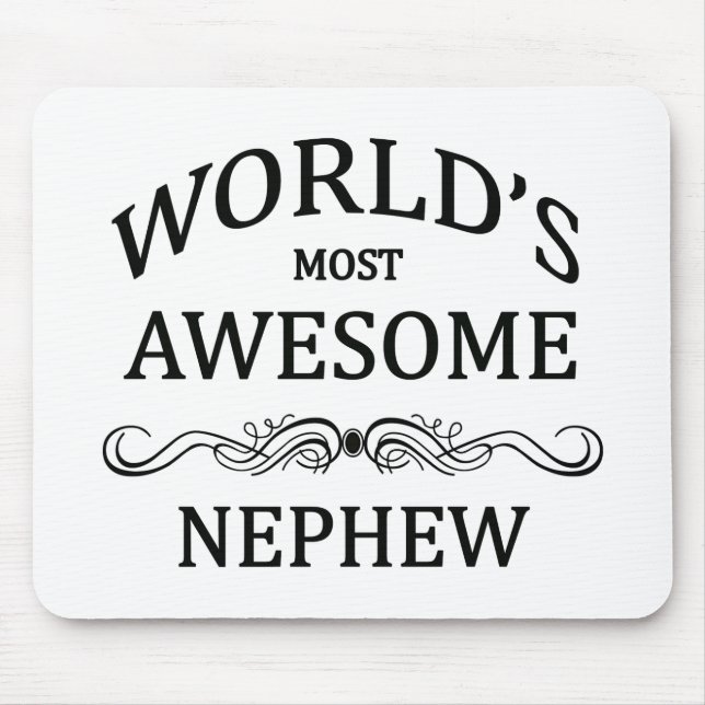 World's Most Awesome Nephew Mouse Mat (Front)