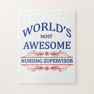 World's Most Awesome Nursing Supervisor Jigsaw Puzzle
