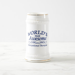 World's Most Awesome Occupational Therapist Beer Stein