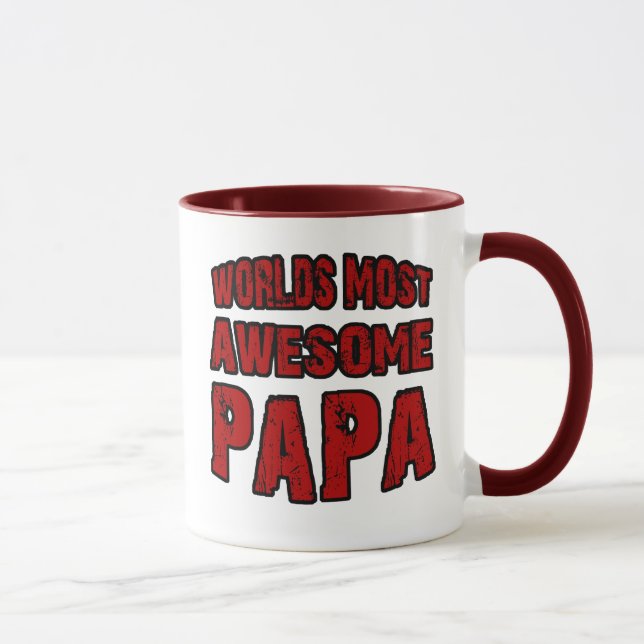 Worlds Most Awesome Papa Mug (Right)