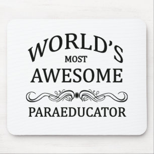 World's Most Awesome Paraeducator Mouse Mat