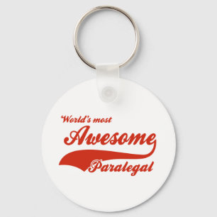 World's Most Awesome paralegal Key Ring