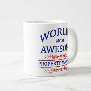 World's Most Awesome Property Manager Large Coffee Mug