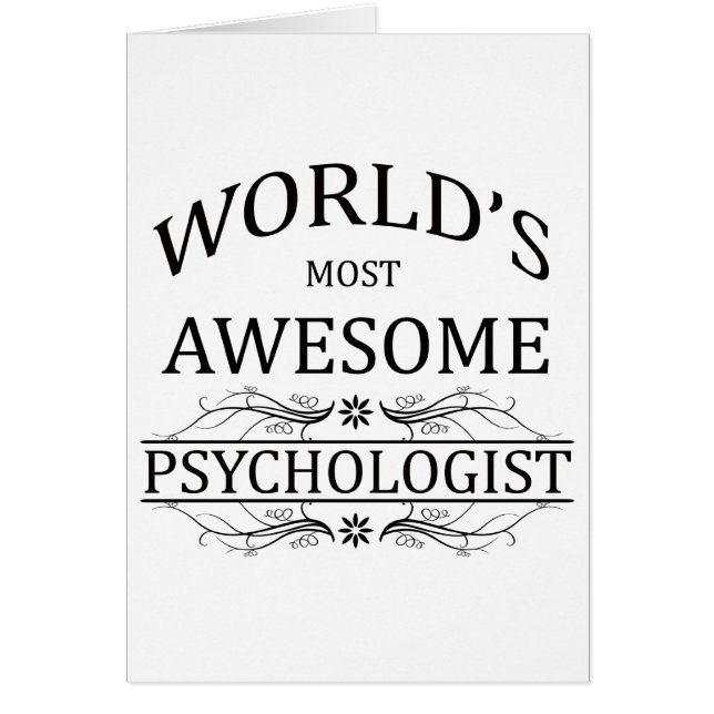 World's Most Awesome Psychologist (Front)
