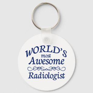 World's Most Awesome Radiologist Key Ring