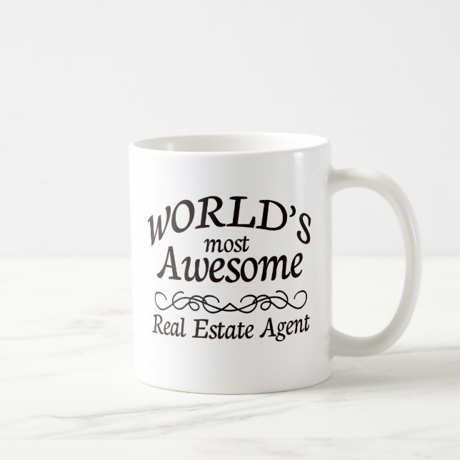 World's Most Awesome Real Estate Agent Coffee Mug (Right)
