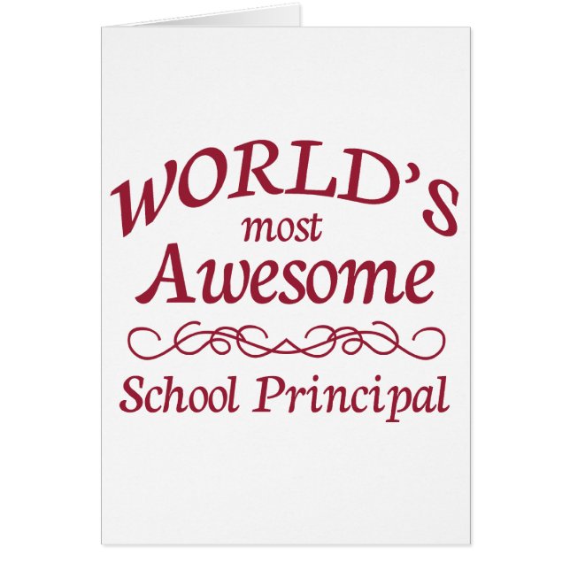 World's Most Awesome School Principal (Front)