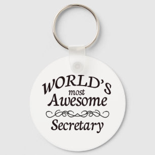 World's Most Awesome Secretary Key Ring