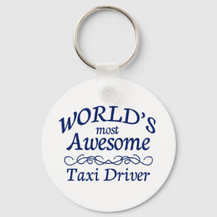 World's Most Awesome Taxi Driver Key Ring