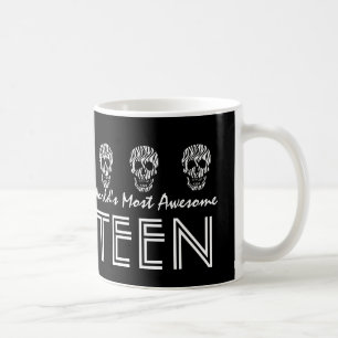 World's Most Awesome TEEN Zebra Skulls V03 Coffee Mug