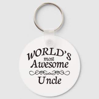 World's Most Awesome Uncle Key Ring