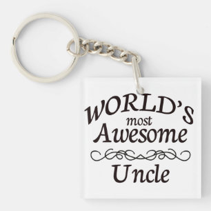 World's Most Awesome Uncle Key Ring