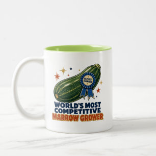 World's Most Competitive Marrow Grower Two-Tone Coffee Mug