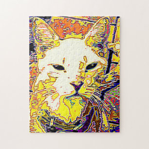 WORLD'S MOST DIFFICULT PUZZLE YELLOW CAT