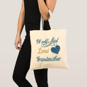 World's Most Loved Grandmother Tote Bag