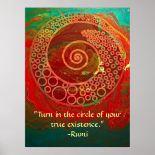 Worlds of Wonder-Rumi and Poetic Art Poster