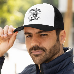World's Okayest Angler -  Fishing Gift  Trucker Hat