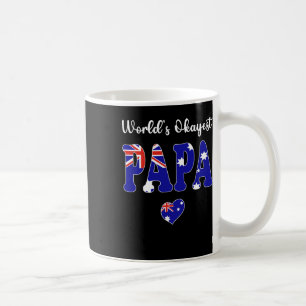 Worlds Okayest Australian Papa Ever Best Papa Dad Coffee Mug