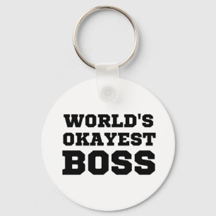 World's Okayest Boss Key Ring