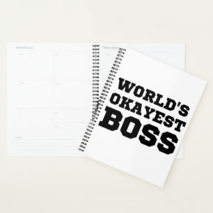World's Okayest Boss Planner