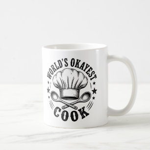 World's Okayest Cook Funny Cooking Quote Gift Coffee Mug