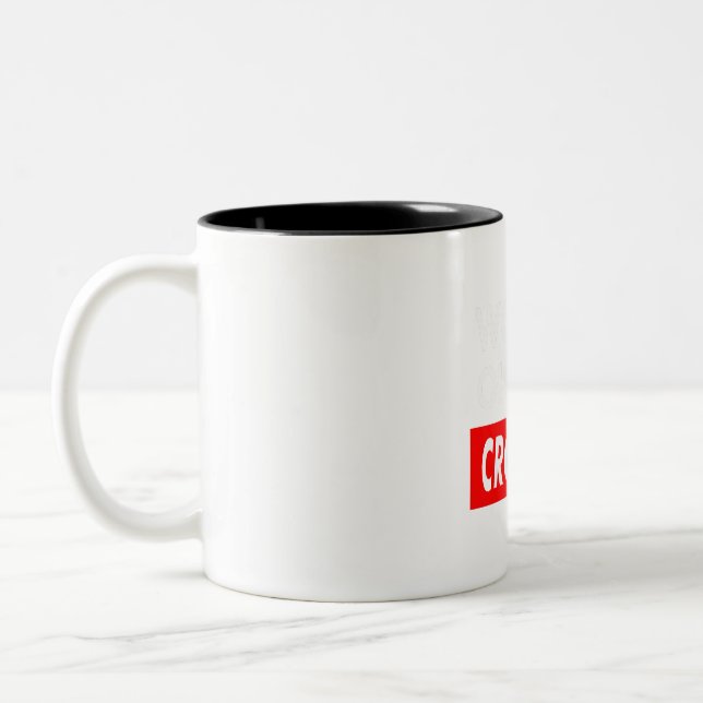 Worlds okayest Crockett Two-Tone Coffee Mug (Left)