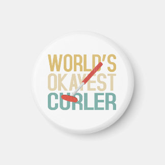 World's Okayest Curler Magnet