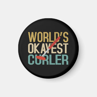 World's Okayest Curler Magnet