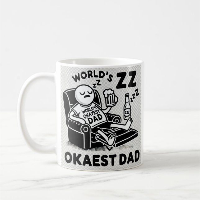 World's Okayest Dad! Mug (Left)