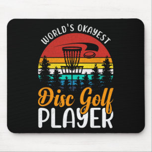 World's Okayest Disc Golf Player Mouse Mat