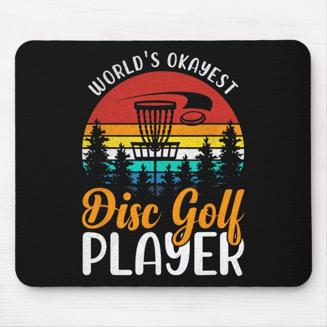 World's Okayest Disc Golf Player  Mouse Mat (Front)
