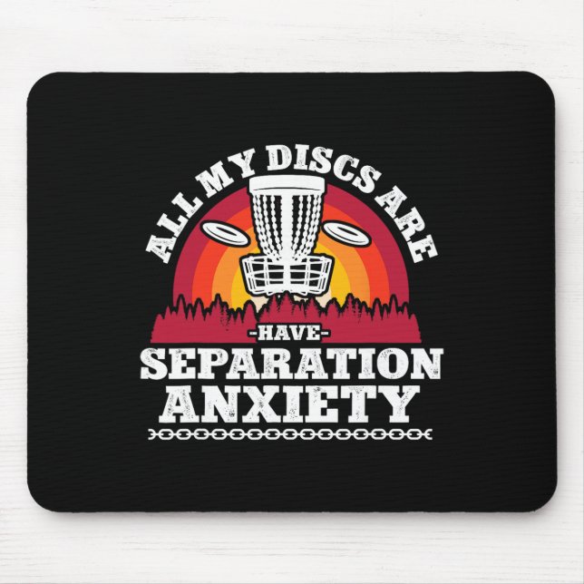 World's Okayest Disc Retriever Funny Disc Golf  Mouse Mat (Front)