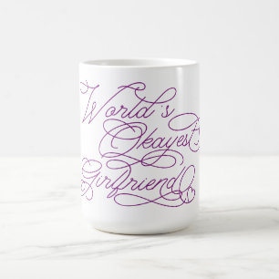 World's Okayest Girlfriend Funny Cute Love Quote Coffee Mug
