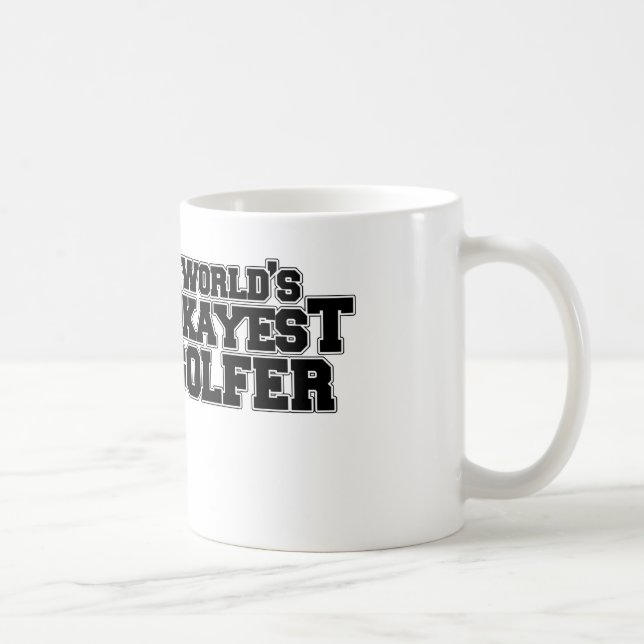 World's okayest golfer coffee mug (Right)