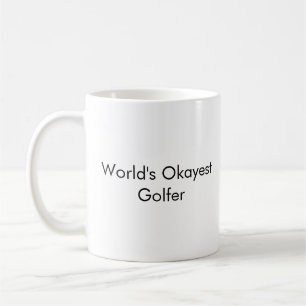 "World's Okayest Golfer" Funny Dad Mug - Customiz