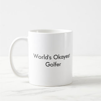  "World's Okayest Golfer" Funny Dad Mug - Customiz
