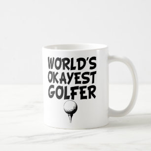 World's Okayest Golfer funny mug