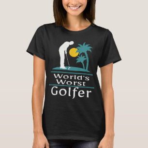 World's Okayest Golfer Golfing Lover & Golf Gift T-Shirt