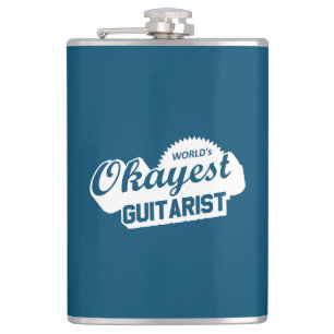 World's Okayest Guitarist Hip Flask