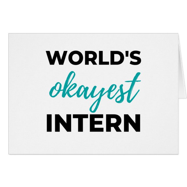 World's Okayest Intern 2 (Front Horizontal)