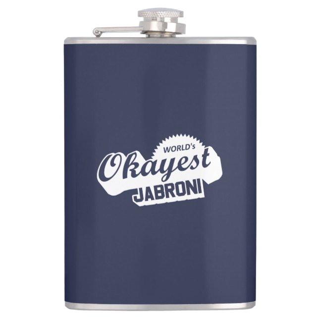 World's Okayest Jabroni Hip Flask (Front)