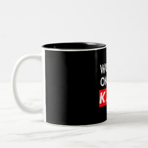 Worlds okayest Kane Two-Tone Coffee Mug